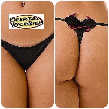Tanga Tentação Sex - Micro fibra e Coração bordado